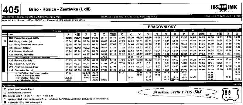 IDS Jízdní řády platné od 1.7.2006