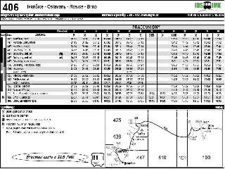 406 - Ivančice - Brno - pracovní dny