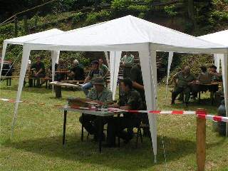 Altánek pro komisi, která řídí střelecké klání a vyhlašuje vítěze.