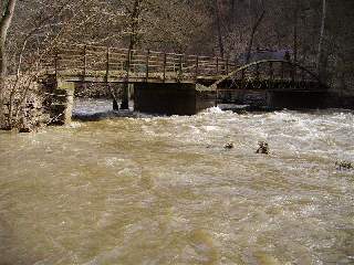 Pohled na most u Ketkovského mlýna: