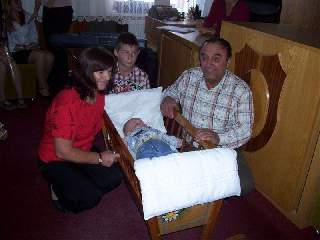 Adam Drtílek s prarodiči: