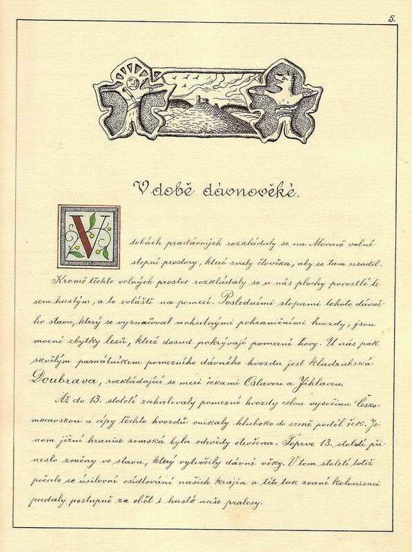 Senorady v pravěku podle historie Kladerub