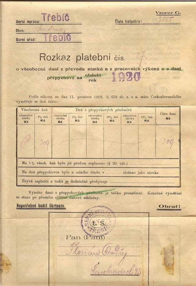 Účty, účtenky, výplatní listiny