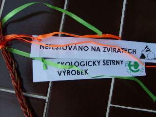 Používáme ekologicky šetrné žíly, které nejsou testovány na zvířatech: