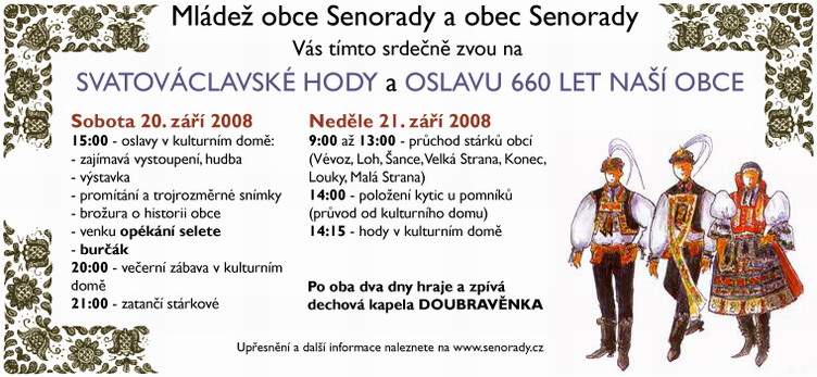 Hody 2008 - pozvánka