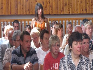 Pouťová mše svatá v Senoradech.