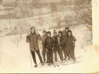 Lyžování na Kavalečce.