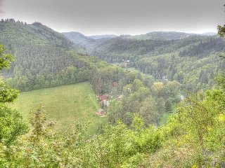 Pohled na udoli reky Oslavy