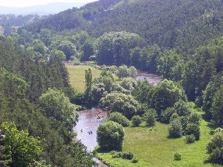 Pohled na údolí řeky Jihlavky.