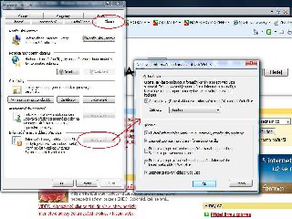 Nastavení: Pokud se vám Web Slices nezobrazují správně, můžete zkontrolovat, zda je tato služba zapnutá a správně nastavená. Nastavení můžete provést podle uvedeného obrázku. V Internet Exploreru je to volba Nástroje -> Možnosti Internetu -> záložka Obsah -> oblast Informační kanály a Web Slice -> Nastavení.