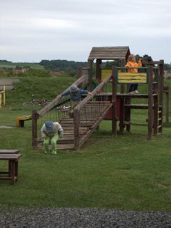 Zábavu si na hřišti našel každý.