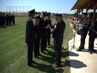 Předávání ocenění za zásluhy