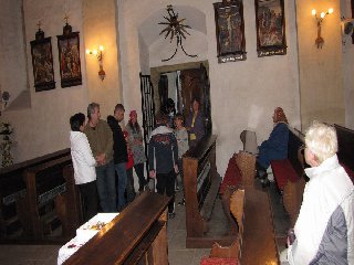 Mezitím ve farním kostele probíhala komentovaná prohlídka: