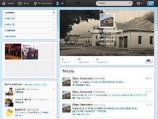 TWITTER SENORADY: Hlášení místního rozhlasu, krátké zprávy, upoutávky a postřehy z dění v obci Senorady naleznete na mikroblogu Twitter. Připojte se k nám a sledujte naše tweety na @Senorady.