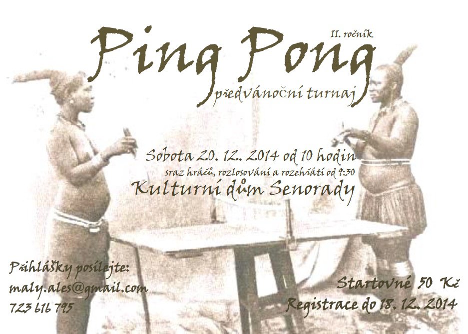 Ping Pong - předvánoční turnaj