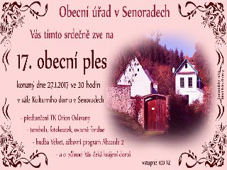 17. obecní ples - pozvánka