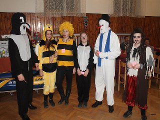 Takže zleva doprava: krtek, vosa 1, vosa 2, kočka, sněhulák a Jack Sparrow.