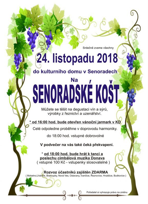 Senoradské košt 2018