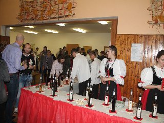 Zde probíhal samotný košt vína.