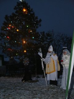 A poté dostal prostor už Mikuláš se svou čeládkou