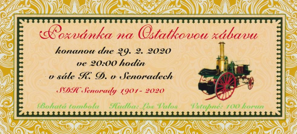 Ostatky 2020 - pozvánka