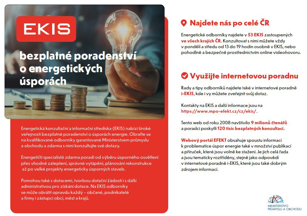 Informace ministerstva průmyslu a obchodu