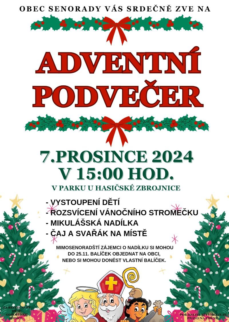 Pozvání na Mikulášskou nadílku