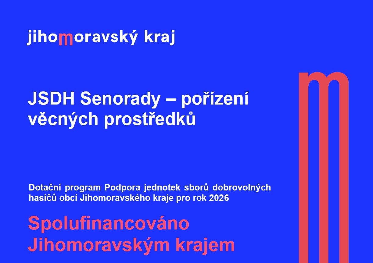JSDH - pořízení věcných prostředků 2026